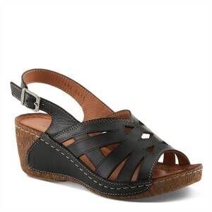 NEW SPRING STEP SHOES women's cathy leather sandal shoes in black